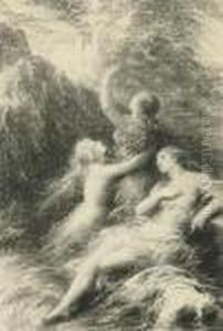 Finale Of Wagners 'gotterdamerung' by Ignace Henri Jean Fantin-Latour