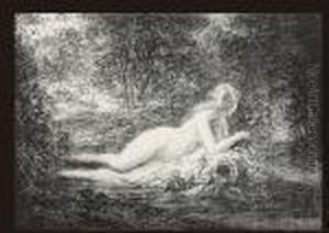 The Fountain In The Forest by Ignace Henri Jean Fantin-Latour
