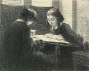 Lesbrodeuses by Ignace Henri Jean Fantin-Latour