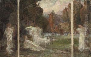 Sybils In A Summer Landscape by Ignace Henri Jean Fantin-Latour