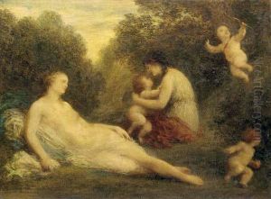 Venus Et Les Amours by Ignace Henri Jean Fantin-Latour