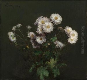 Property From The Collection Of Paul R. And Mary Haas
Bouquet De Chrysanthemes Blancs by Ignace Henri Jean Fantin-Latour