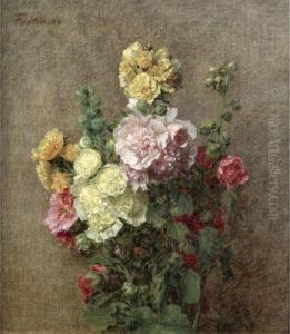 Property From An Important Private Collection
 

 
 
 

 
 Roses Tremieres Sans Vase by Ignace Henri Jean Fantin-Latour