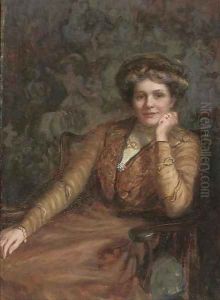 Portrait of a lady by John Seymour Lucas