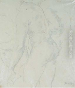 Study Of Male Nudes by Ignace Henri Jean Fantin-Latour