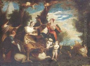 The Rape of Europa, after Paolo Veronese by Valentin Lefebvre