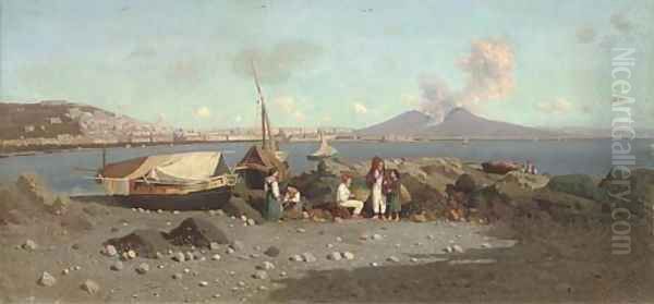 Fisherfolk at the Bay of Naples - view 1