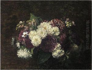 Chrysanthemes Et Fleurs Diverses by Ignace Henri Jean Fantin-Latour