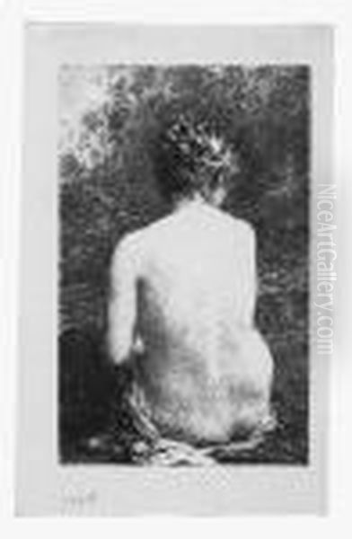 Etude De Femme Assise, Vue De Dos - view 1