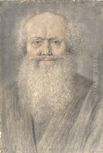 A bearded man, bust-length by Nicolas Lagneau