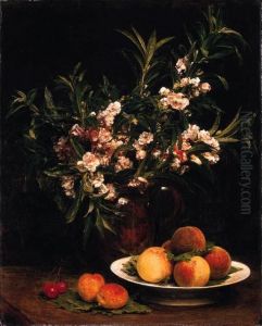 Nature Morte by Ignace Henri Jean Fantin-Latour