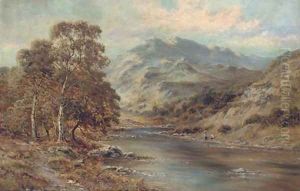 Betts-y-coed, North Wales by Benjamin Williams Leader