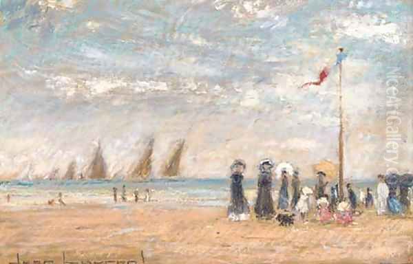 Maypole on the beach - view 1