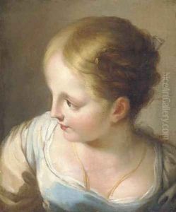 Head of a girl, bust-length by Benedetto Luti