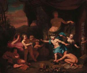 Children playing blind man's buff by Gerard de Lairesse