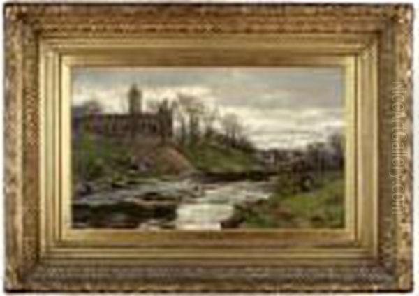 Dunblane Cathedral From The River - view 1