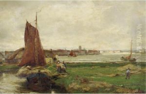 Loading The Boat by David Farquharson