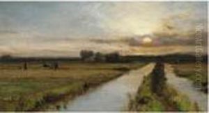 The Path Above Loch Doon; The End Of The Day by David Farquharson