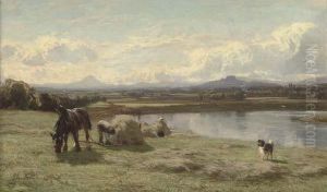 Stirling And Ben Lomond From The Forth by David Farquharson