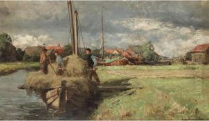 Loading The Barges by David Farquharson