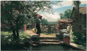 A Cottage Door In Holland by David Farquharson
