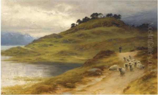 Sheep Droving In A Landscape - view 1