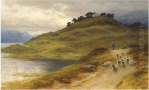 Sheep Droving In A Landscape