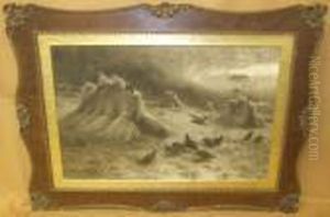 Grouse Coming In To Roost In A Harvest Field by Joseph Farquharson