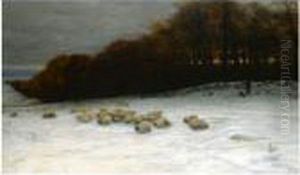 When Snow The Pasture Sheets by Joseph Farquharson