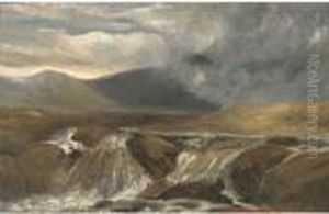 A Highland Torrent by Joseph Farquharson