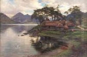"letterfern, Loch Doich, Kintail"(sic) by Joseph Farquharson