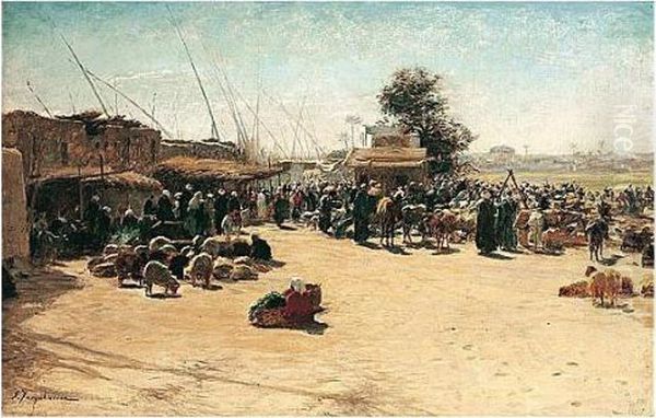 An Egyptian Market - view 1