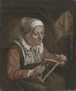 Reeling cotton by Judith Leyster