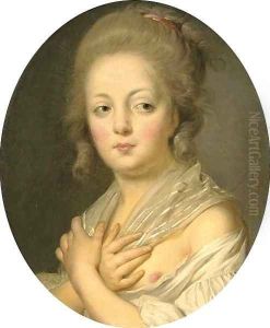 A young woman at her toilette by Jeanne-Philiberte Ledoux