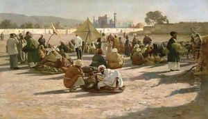 Early morning market in Samarkand