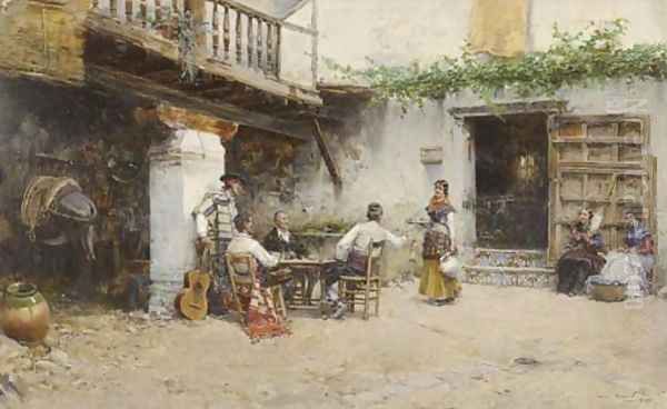 The card players' refreshments - view 1
