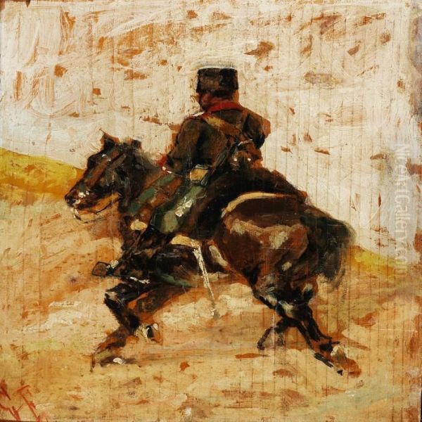 A Horseman In Uniform - view 1