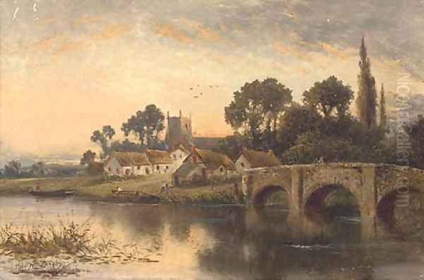 Figures on a bridge - view 1