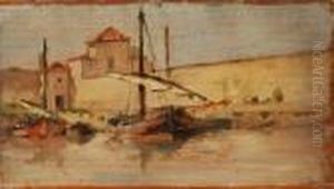 "paranze Nel Porto Di Livorno" by Giovanni Fattori