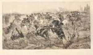 Carica Di Cavalleria by Giovanni Fattori