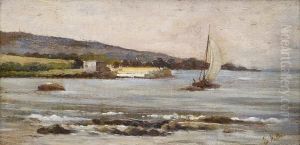 Livorno, Moletto All'antignano by Giovanni Fattori
