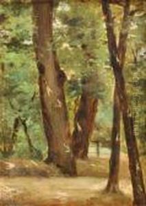 Paisaje De Bosque by Giovanni Fattori