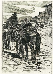 Paesaggio Con Butteri by Giovanni Fattori
