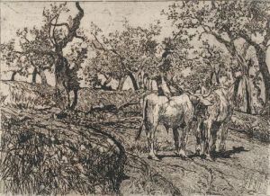 L'uliveta by Giovanni Fattori