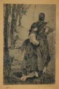 Spigolatrici by Giovanni Fattori