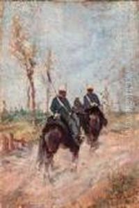 Militari A Cavallo by Giovanni Fattori