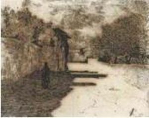 Strada Dei Dintorni Fiorentini by Giovanni Fattori