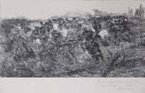 La Carica Della Cavalleria by Giovanni Fattori