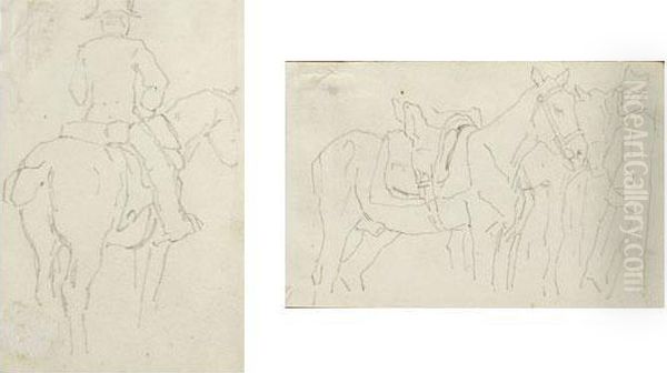 Cavaliere (verso), Cavallo (recto) - view 1