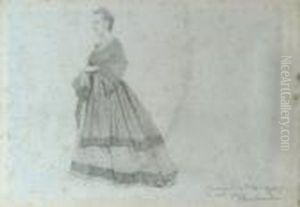 Ritratto Della Cugina by Giovanni Fattori